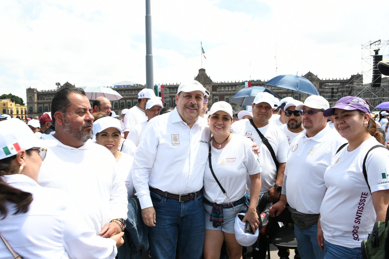 Asamblea informativa de la presidenta Claudia Sheinbaum Pardo en el Zócalo de la Ciudad de México 